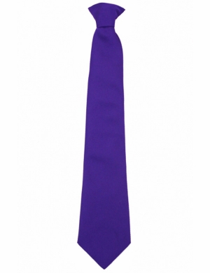 Riddlesdown Collegiate Clip On Tie - Purple 
